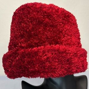 St. John's Bay Plush 'Cranberry Red' Beanie Hat